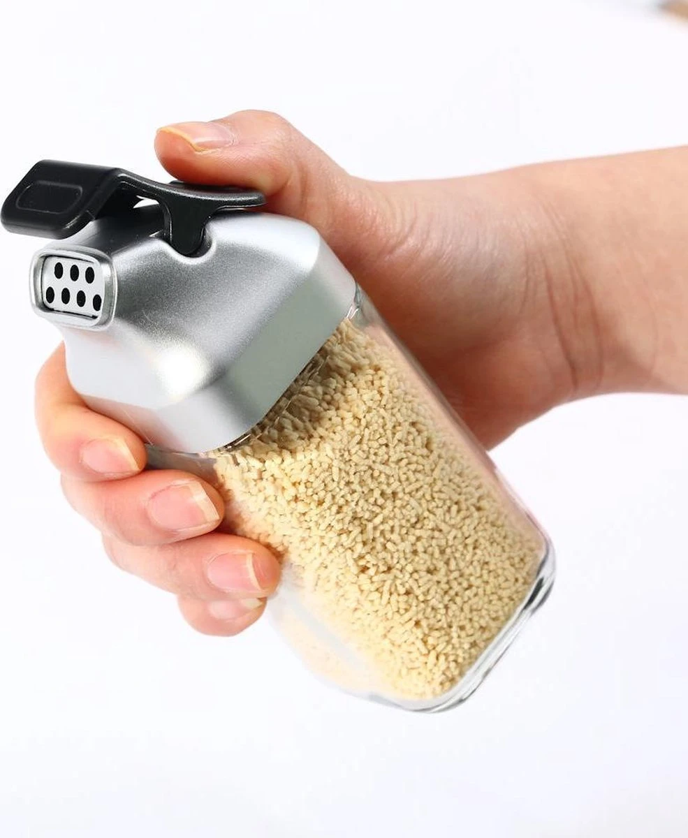 Merkloos Decopatent® Olie En Azijnstel SET Met RVS Schenktuit In Houder - Inhoud 1x Oliefles 1x Azijnfles Van Glas & 2x Specerijen Potjes 10 Merkloos Decopatent® Olie En Azijnstel SET Met RVS Schenktuit In Houder - Inhoud 1x Oliefles 1x Azijnfles Van Glas & 2x Specerijen Potjes - Afbeelding 8