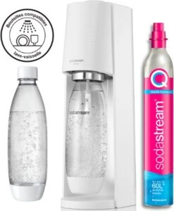 SODASTREAM TERRABILV - Witte TERRA-machine Pack 2 LV-flessen + 1 CQC-wisselcilinder