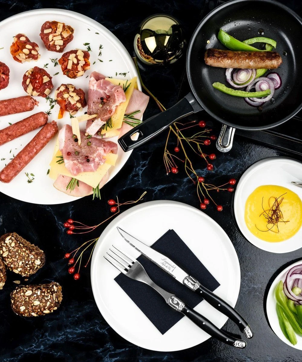 Laguiole Style De Vie Steakmessen Premium Line - 6-delig - Zwart 9 Laguiole Style De Vie Steakmessen Premium Line - 6-delig - Zwart - Afbeelding 7